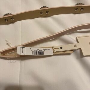 Kate Spade Cream Studded Belt